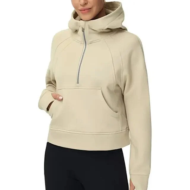 🔥Ladies Half Zip Hoodie Sweatshirt - Image 17
