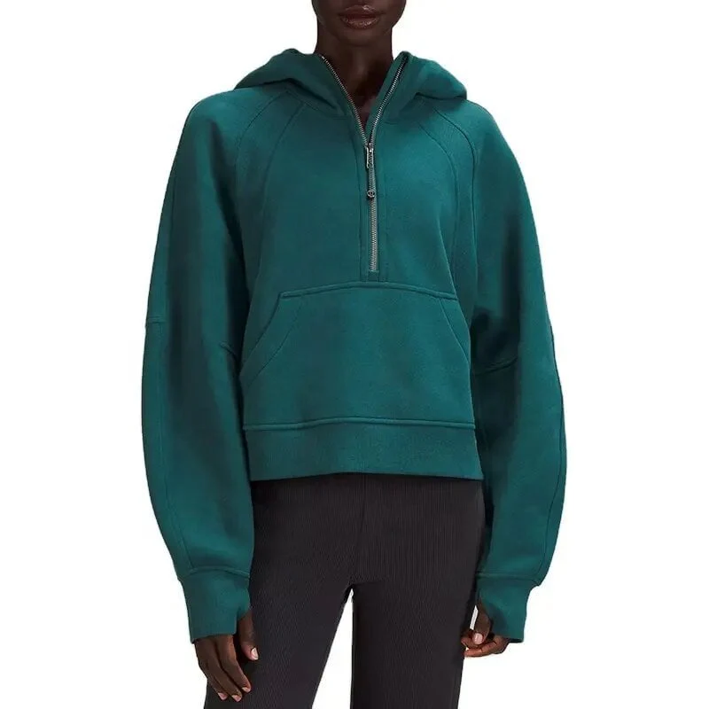 🔥Ladies Half Zip Hoodie Sweatshirt - Image 5