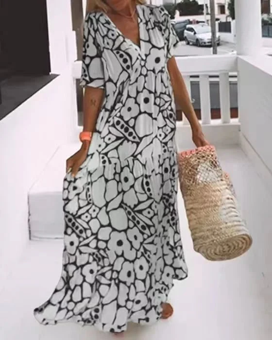 🌸Women's Casual Floral Swing Dress Summer Dress - Image 7