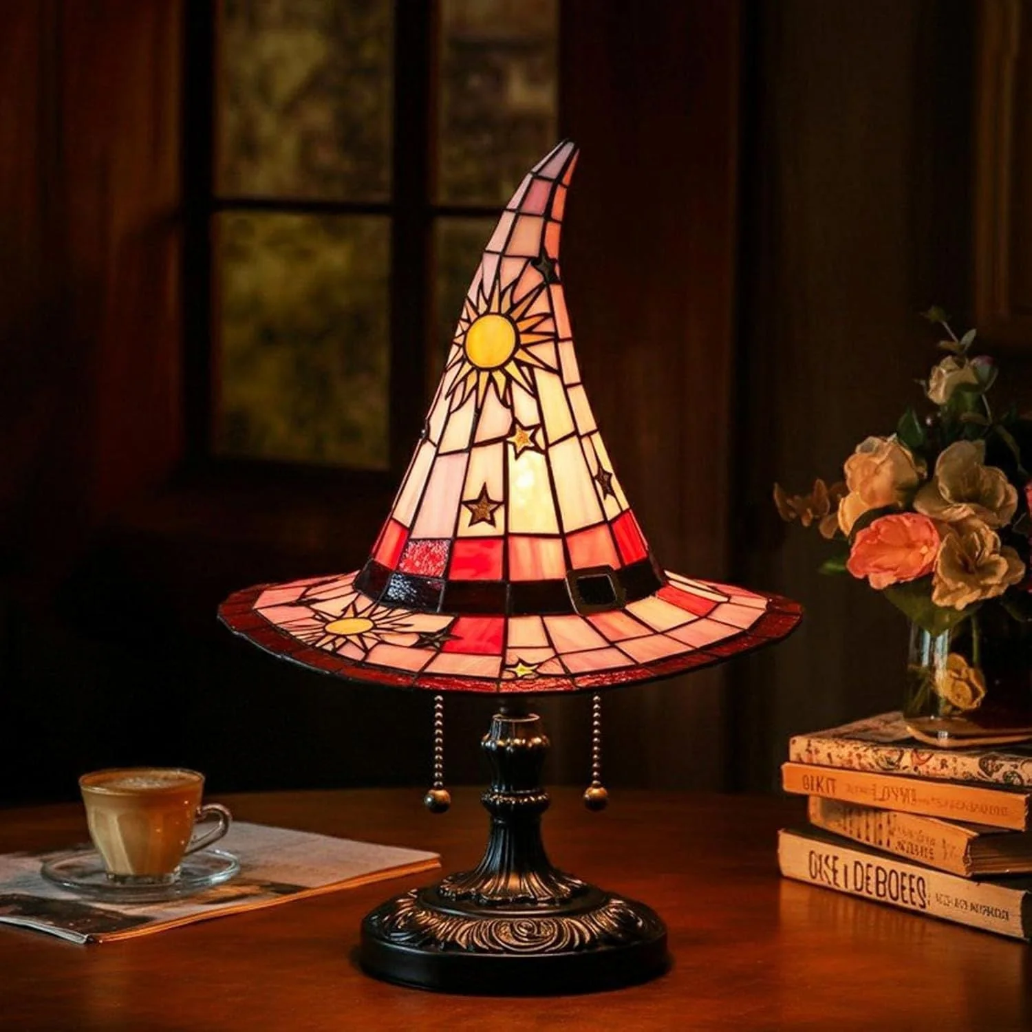 💥Hot sale discount price!Witch hat lamp decoration ornaments USB socket led light ornaments creative - Image 3