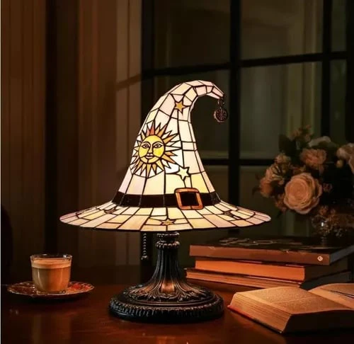 💥Hot sale discount price!Witch hat lamp decoration ornaments USB socket led light ornaments creative - Image 6
