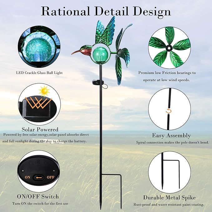 💥New Spring 2024💥Solar Outdoor Decorative Wind Spinner-49% OFF🔥 - Image 7