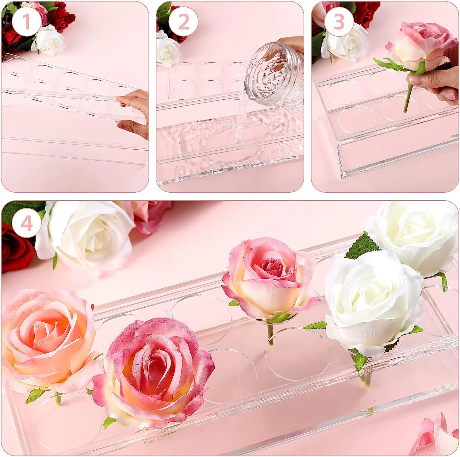 🔥Rectangular Acrylic Flower Box/Flower Vase - Image 6