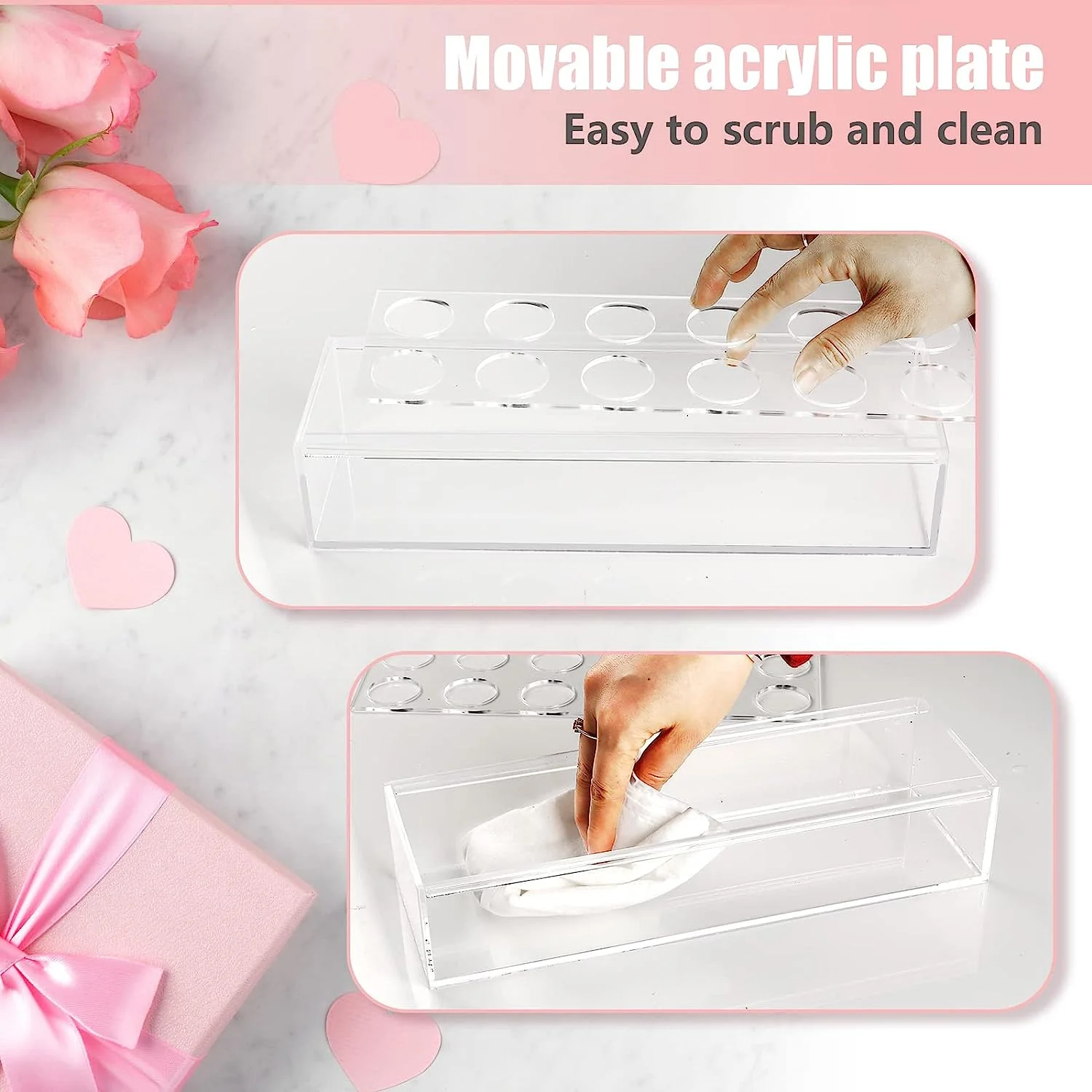 🔥Rectangular Acrylic Flower Box/Flower Vase - Image 7