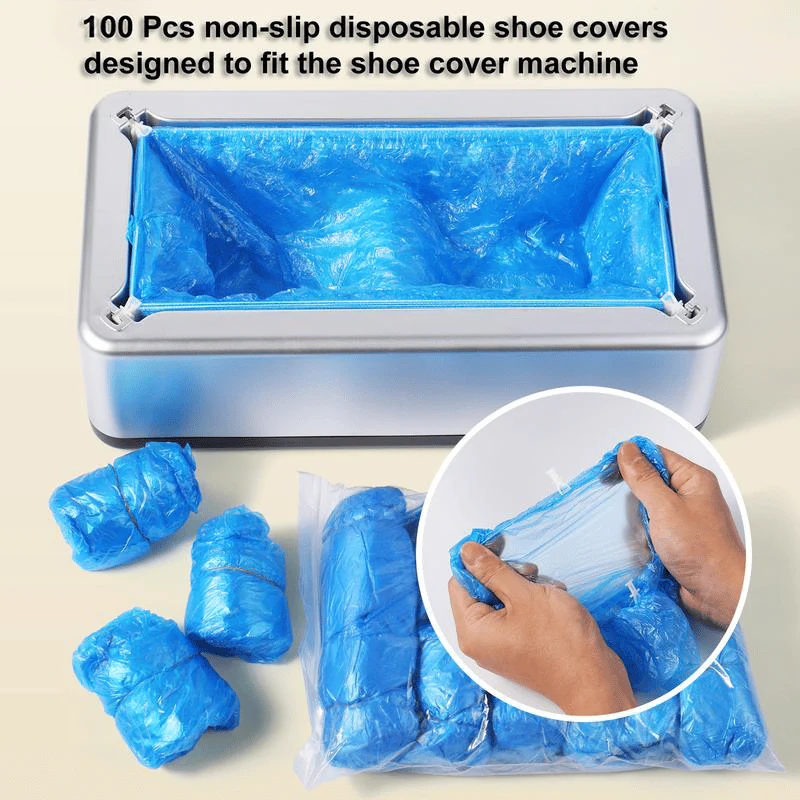 â¨Innovative and Effortless Designâ¨-Shoe Covers Dispenser with 100pcs Shoe Cover - Image 2