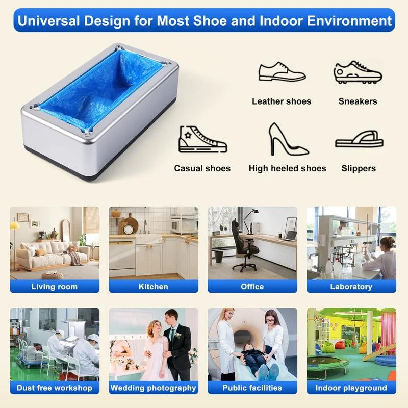 â¨Innovative and Effortless Designâ¨-Shoe Covers Dispenser with 100pcs Shoe Cover - Image 5