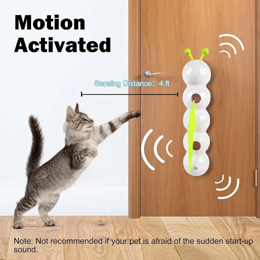 Interactive Electric Caterpillar Cat Toy - Image 3
