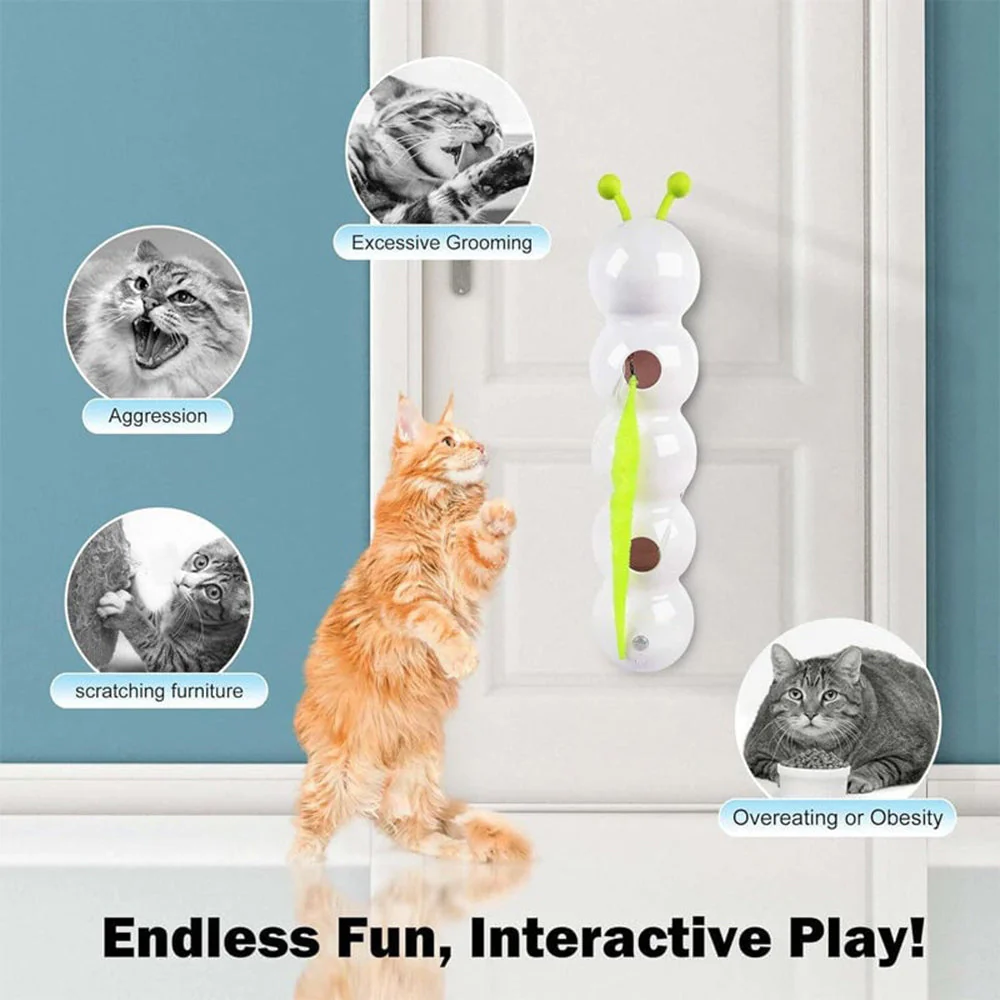 Interactive Electric Caterpillar Cat Toy - Image 5