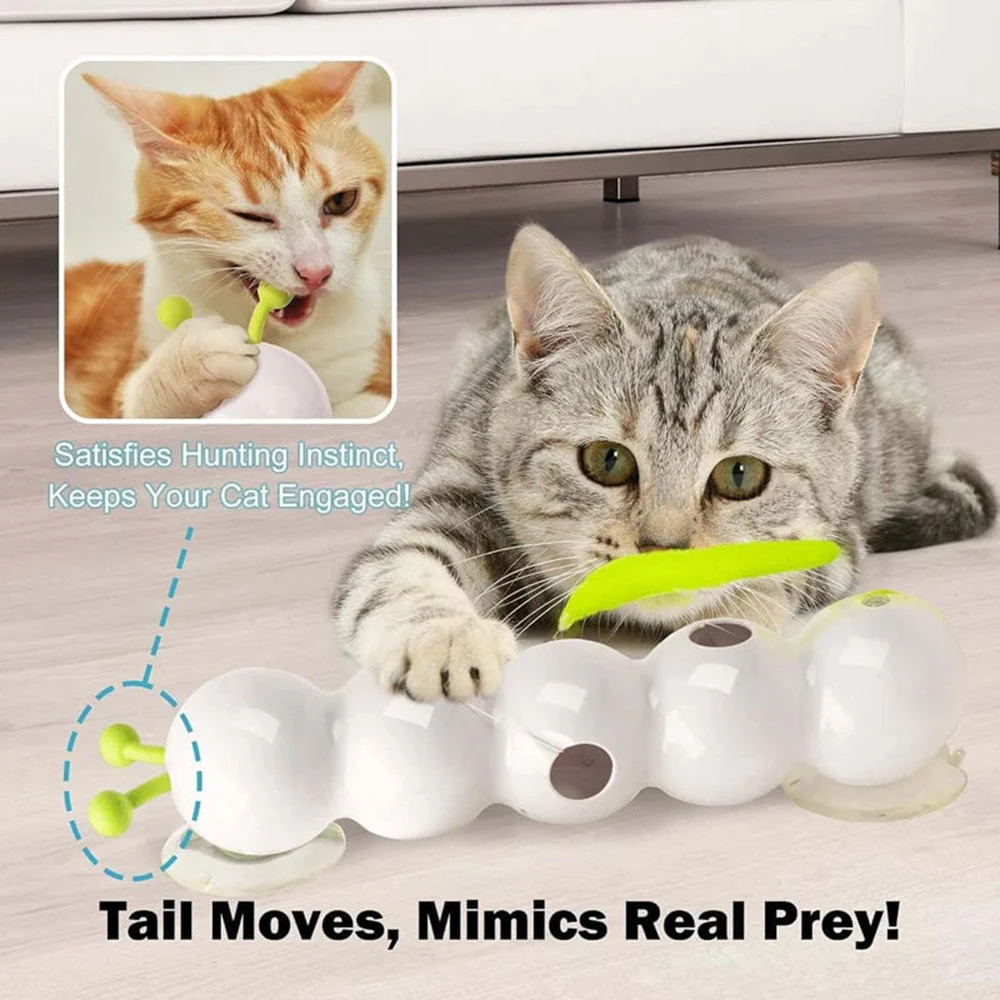 Interactive Electric Caterpillar Cat Toy - Image 7