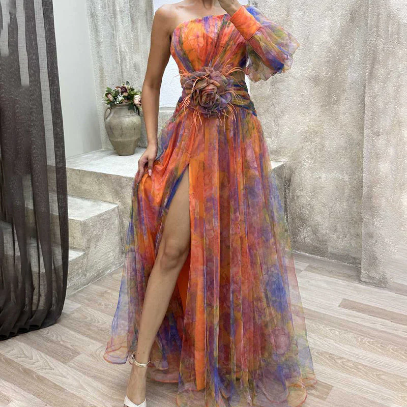 🌸Spring Specials💐 Women's Tulle Irregular Gown Dresses - Image 14