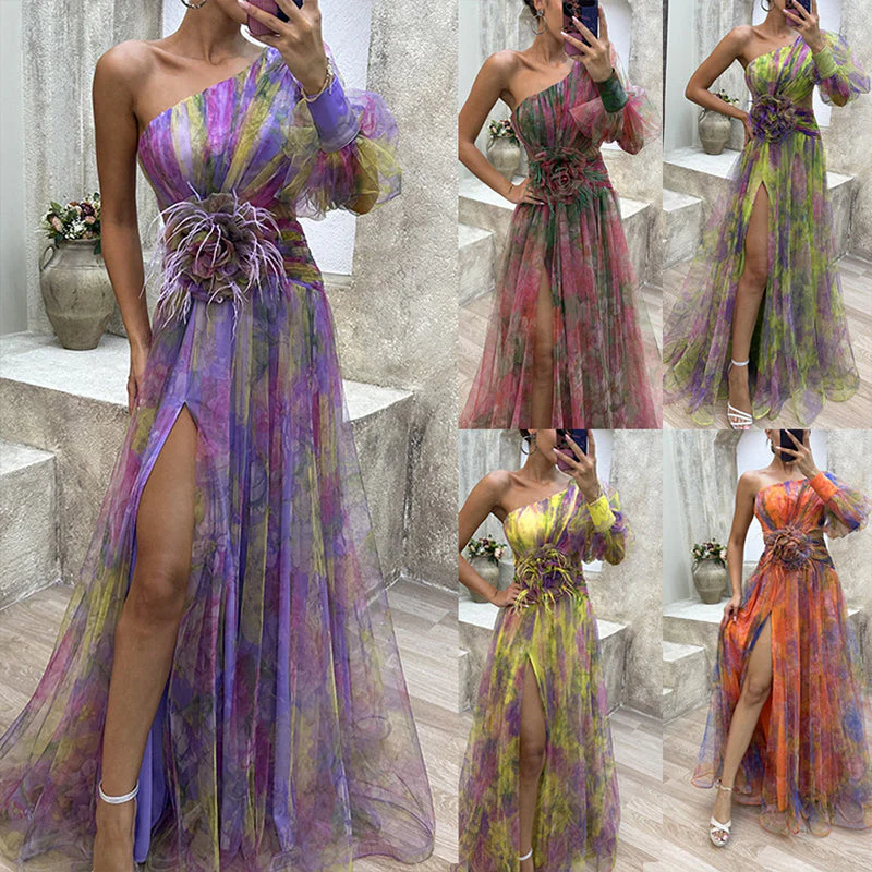 🌸Spring Specials💐 Women's Tulle Irregular Gown Dresses - Image 9