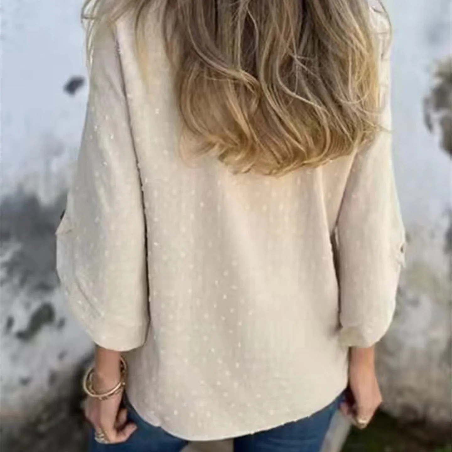 ð¥Women's Casual Round Neck Jacquard Top - Image 7