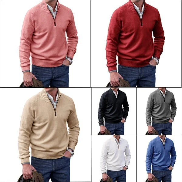 ✨Today's Deal - Men's Cashmere Zipper Basic Sweater (Buy 2 Free Shipping)😍 - Image 16
