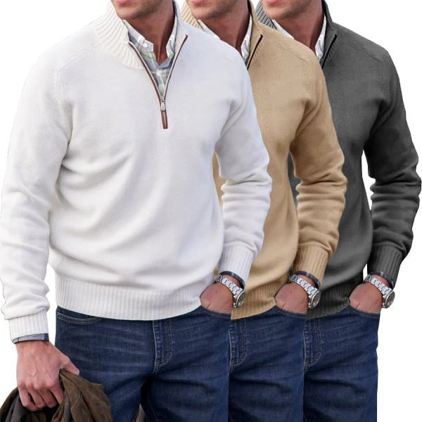 ✨Today's Deal - Men's Cashmere Zipper Basic Sweater (Buy 2 Free Shipping)😍 - Image 3
