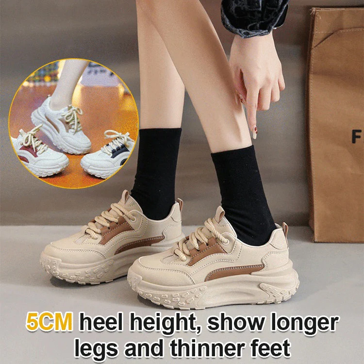 Korean Style Thick-soled Heightened Sneakers - Buy two and get free shipping! - Image 2