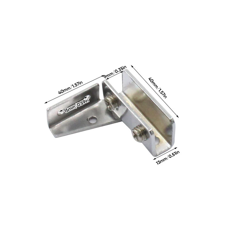 L-shaped rotating glass hinge - Image 10