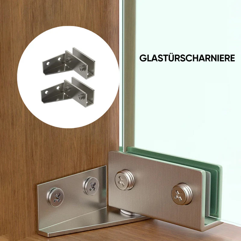 L-shaped rotating glass hinge - Image 11
