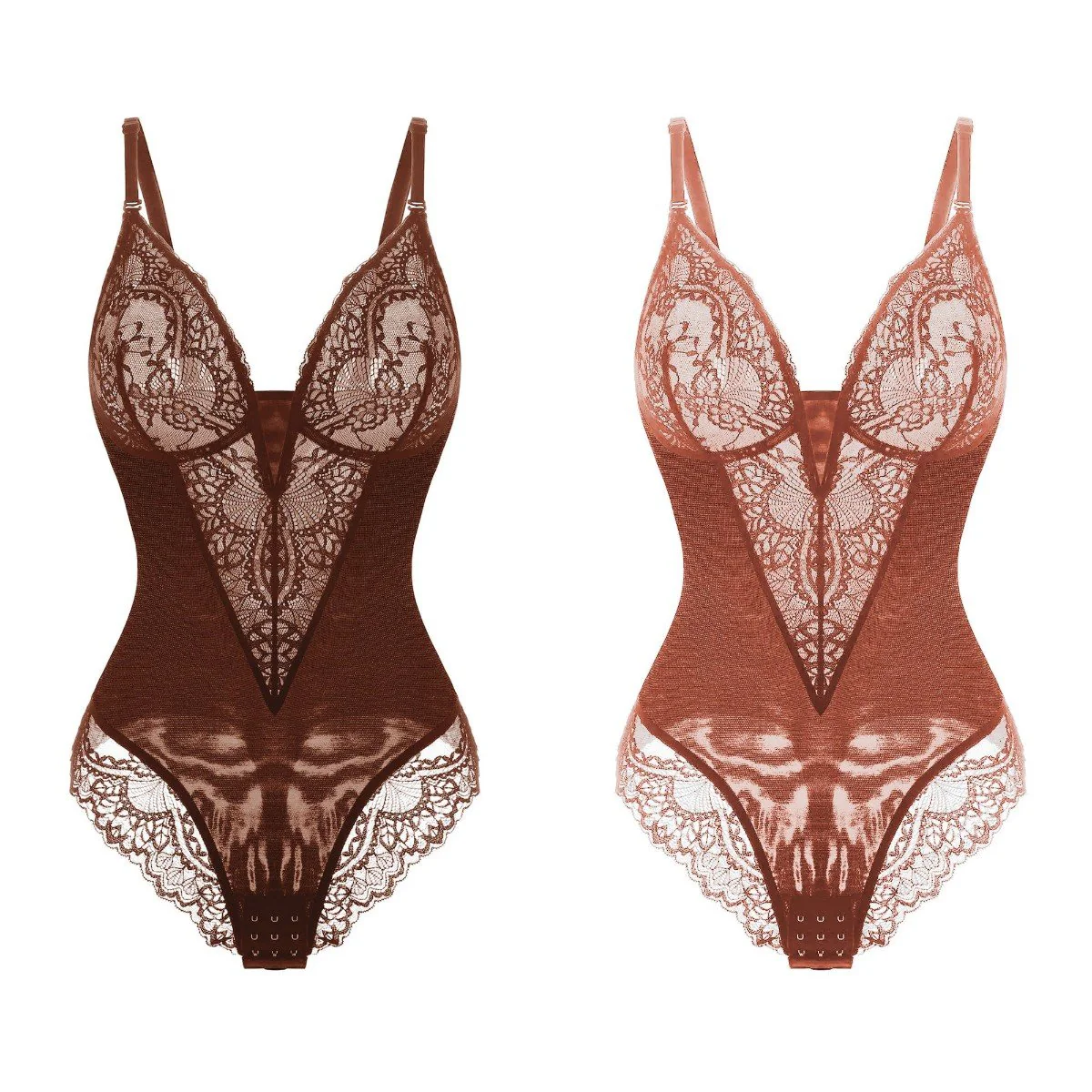 Deep-V Neck Lace Thong Bodysuit ( Buy 3 Free Shipping ) - Image 13