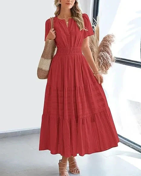 🎉This week's special offer💗Lacey - V-Neck Long Dresses - Image 15