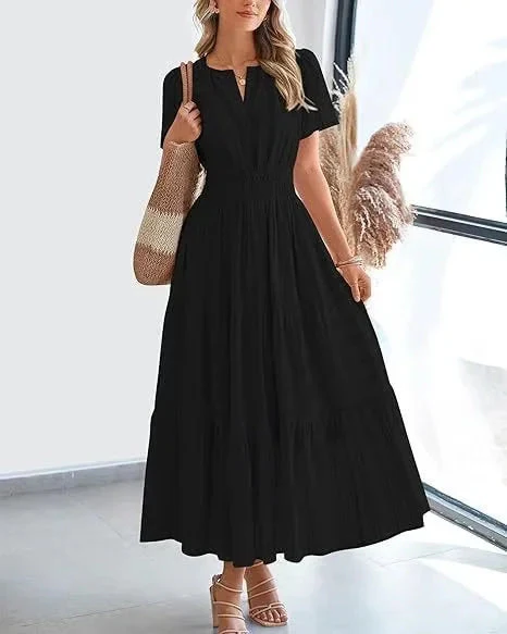 🎉This week's special offer💗Lacey - V-Neck Long Dresses - Image 19