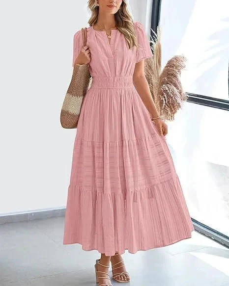 🎉This week's special offer💗Lacey - V-Neck Long Dresses - Image 22
