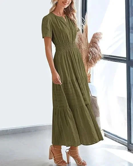 🎉This week's special offer💗Lacey - V-Neck Long Dresses - Image 3