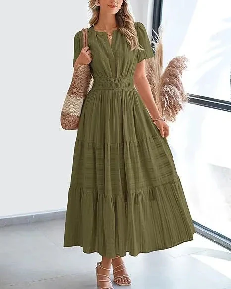🎉This week's special offer💗Lacey - V-Neck Long Dresses - Image 5