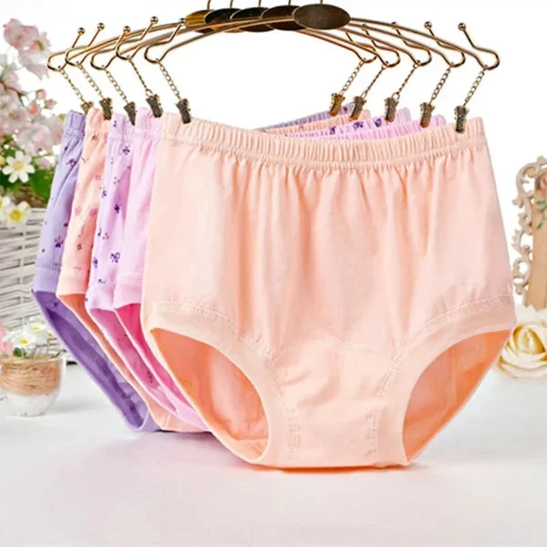 🔥 New High-Waist Ladies Cotton Panties Plus Sizes - Image 2