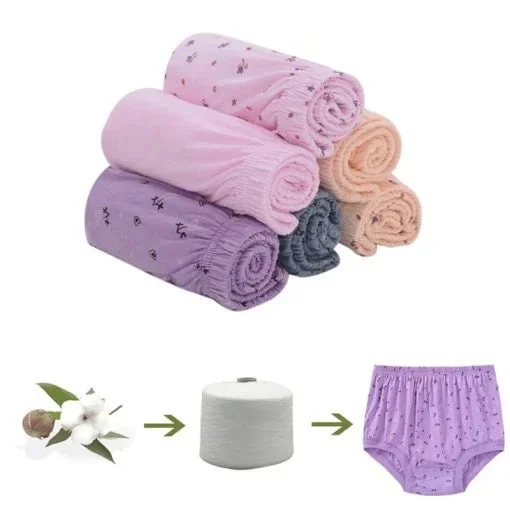 🔥 New High-Waist Ladies Cotton Panties Plus Sizes - Image 3