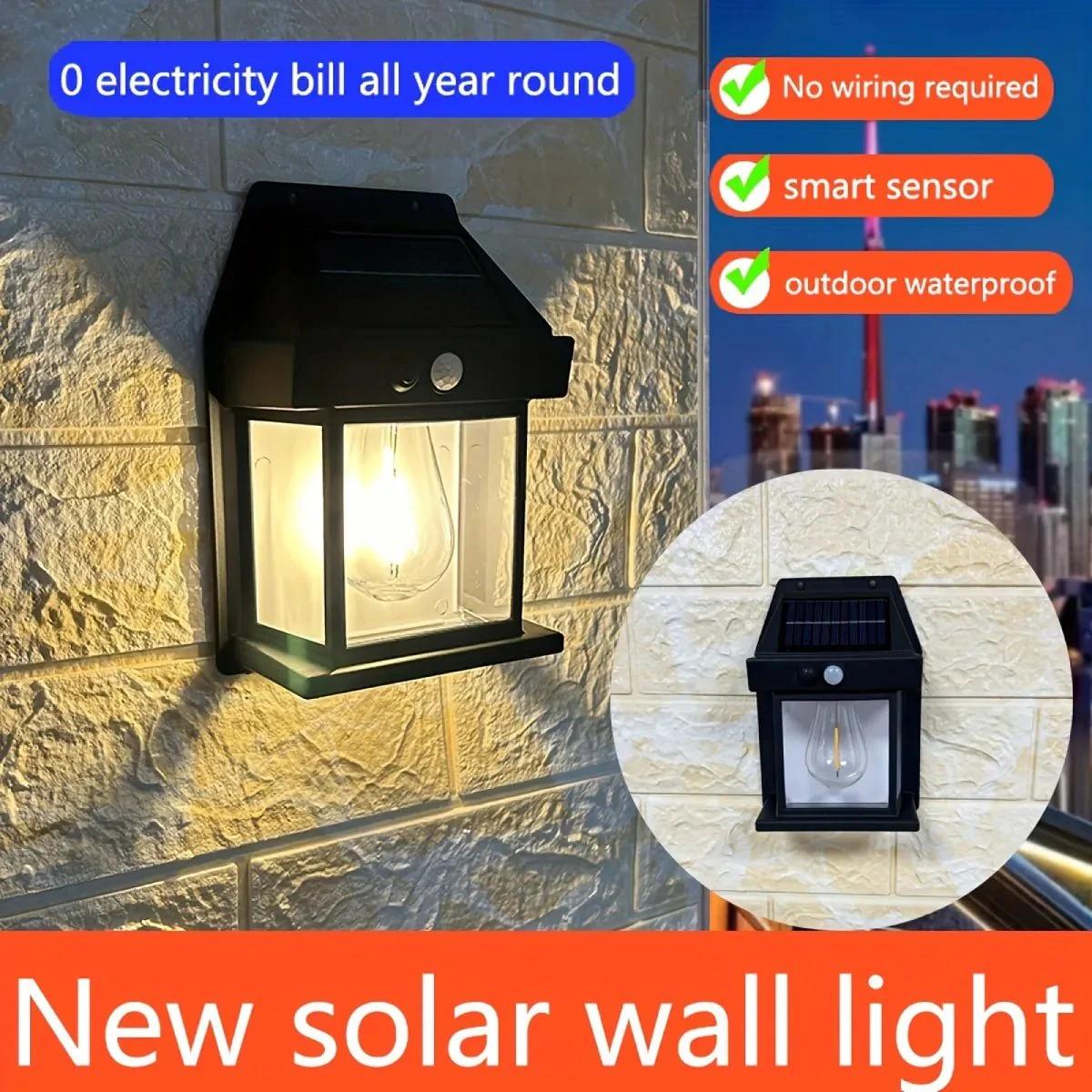 2023 New Outdoor Solar Wall Lamp - Image 2