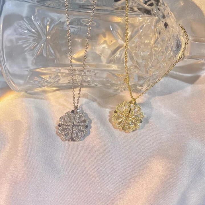 ☘Four-Leaf Heart Shape Necklace🎁The Best Gifts For Your Loved Ones - Image 10