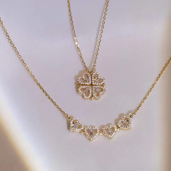☘Four-Leaf Heart Shape Necklace🎁The Best Gifts For Your Loved Ones - Image 11