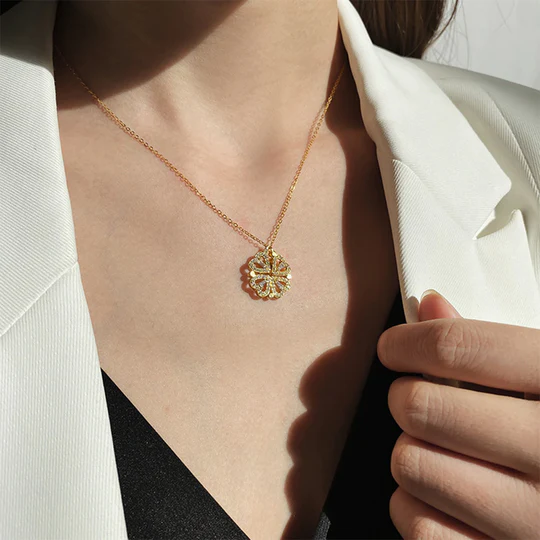 ☘Four-Leaf Heart Shape Necklace🎁The Best Gifts For Your Loved Ones - Image 14