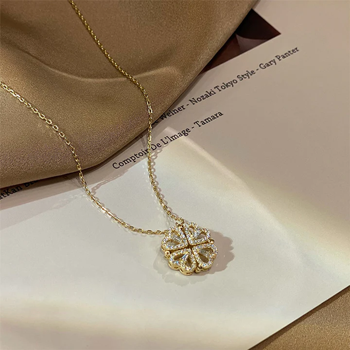 ☘Four-Leaf Heart Shape Necklace🎁The Best Gifts For Your Loved Ones - Image 2