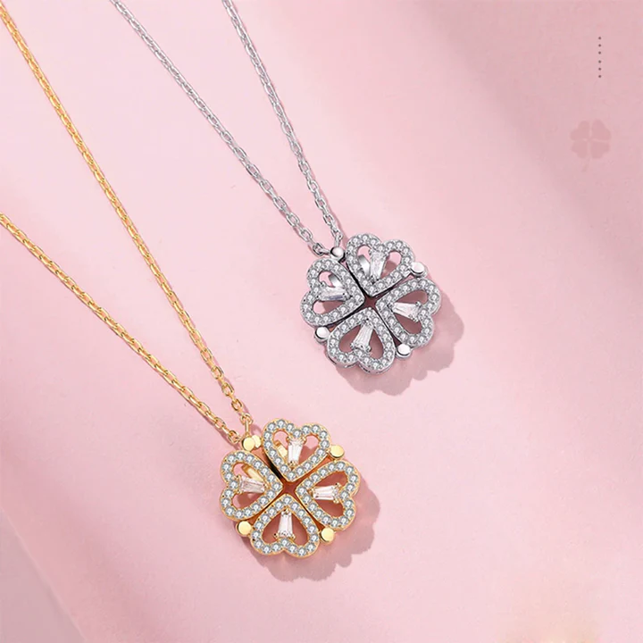 ☘Four-Leaf Heart Shape Necklace🎁The Best Gifts For Your Loved Ones - Image 7