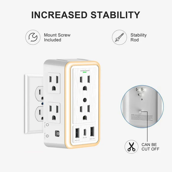 ✨Hot sale 🔥 Multi Plug Outlet Surge Protector - Image 2