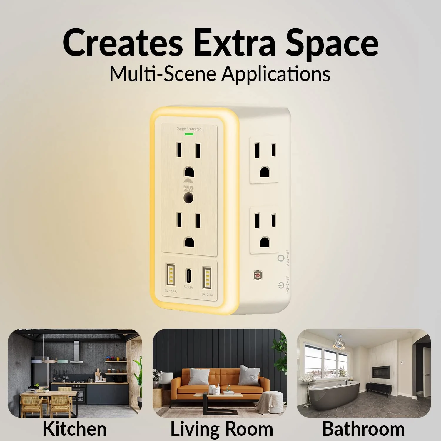 ✨Hot sale 🔥 Multi Plug Outlet Surge Protector - Image 4