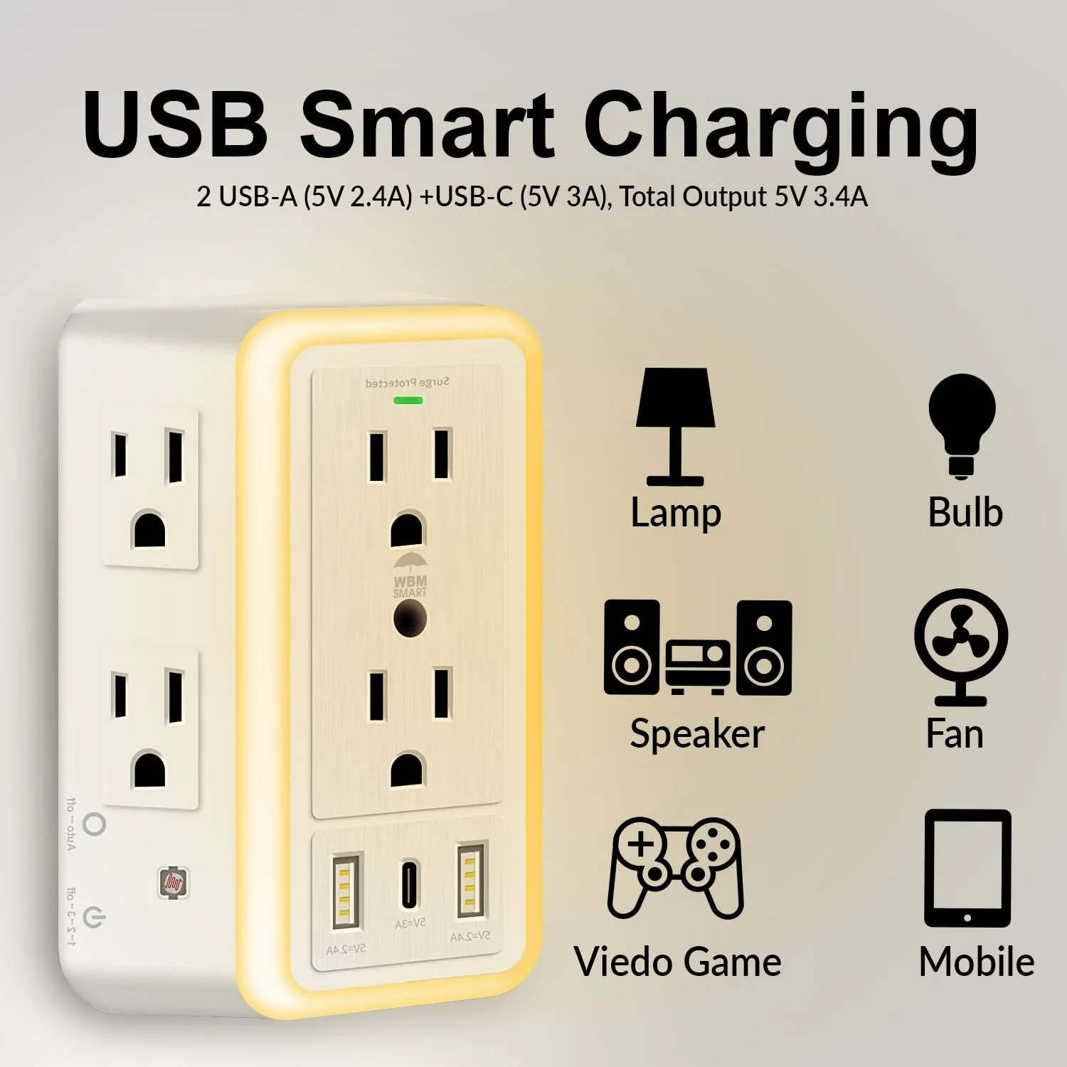 ✨Hot sale 🔥 Multi Plug Outlet Surge Protector - Image 5