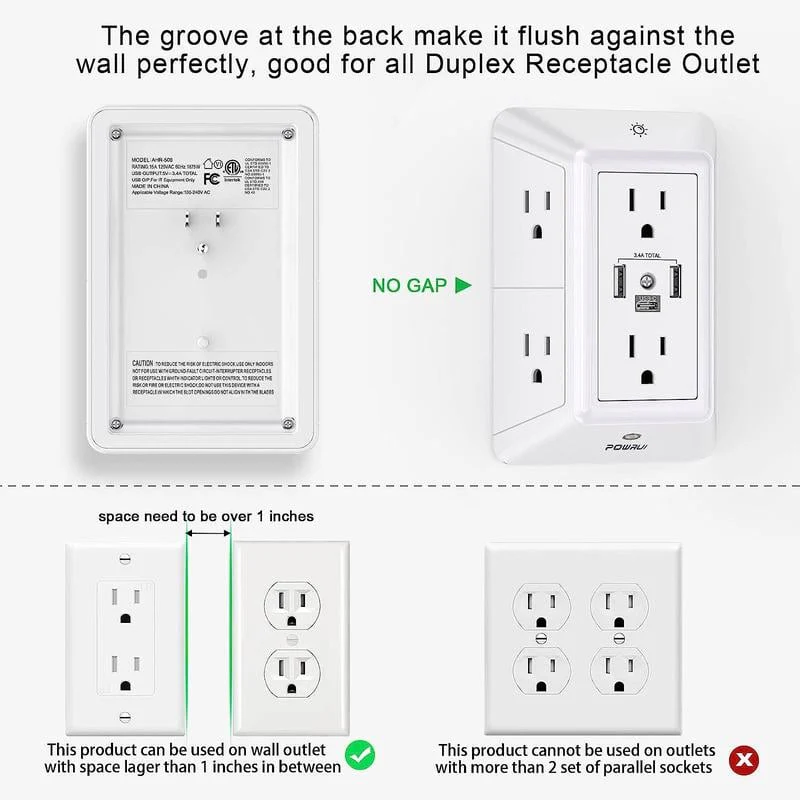 ✨Hot sale 🔥 Multi Plug Outlet Surge Protector - Image 6