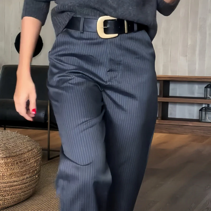 🔥Women's High Waist Casual Straight Blazer Pants🍃 - Image 13