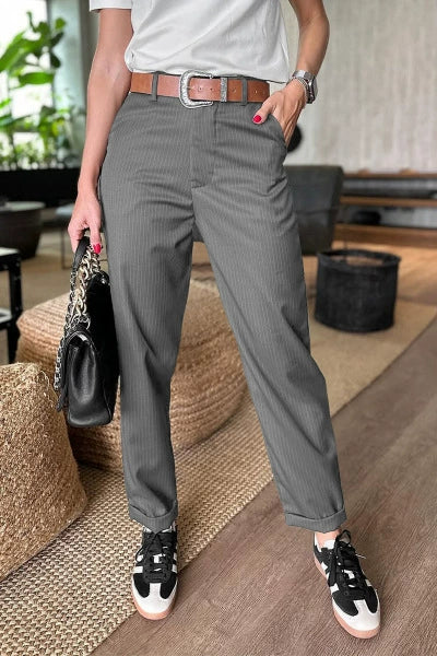 🔥Women's High Waist Casual Straight Blazer Pants🍃 - Image 4