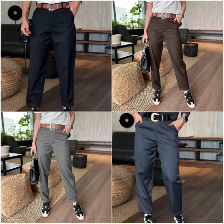 🔥Women's High Waist Casual Straight Blazer Pants🍃 - Image 7