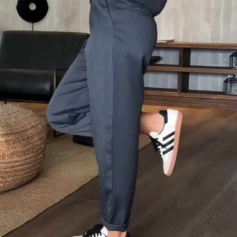 🔥Women's High Waist Casual Straight Blazer Pants🍃 - Image 9