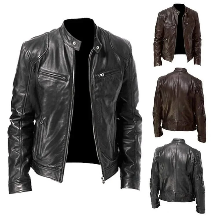 Men's Leather Jacket. - Image 3