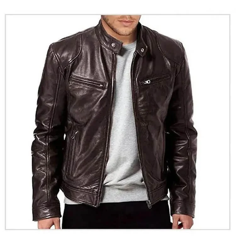 Men's Leather Jacket. - Image 4