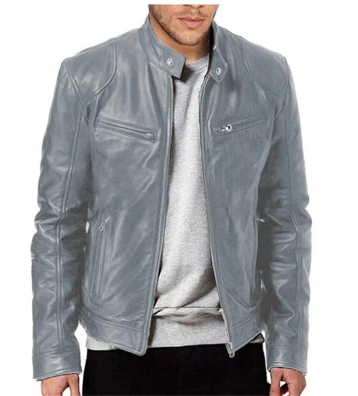 Men's Leather Jacket. - Image 9