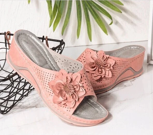 Leather Soft Footbed Orthopedic Arch-Support Sandals - Image 2