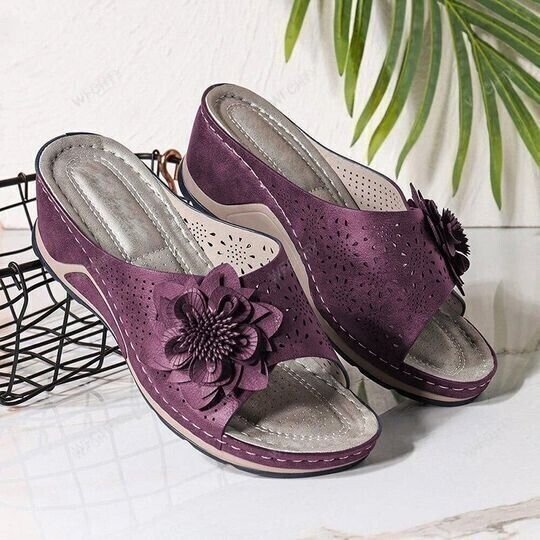 Leather Soft Footbed Orthopedic Arch-Support Sandals - Image 3
