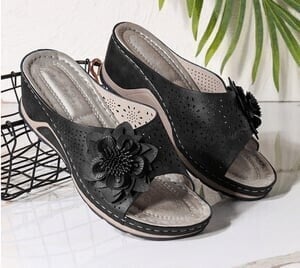 Leather Soft Footbed Orthopedic Arch-Support Sandals - Image 5