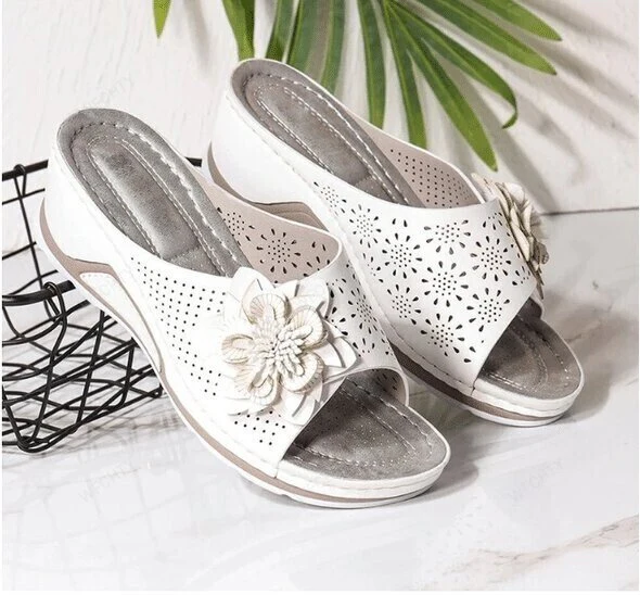 Leather Soft Footbed Orthopedic Arch-Support Sandals - Image 7